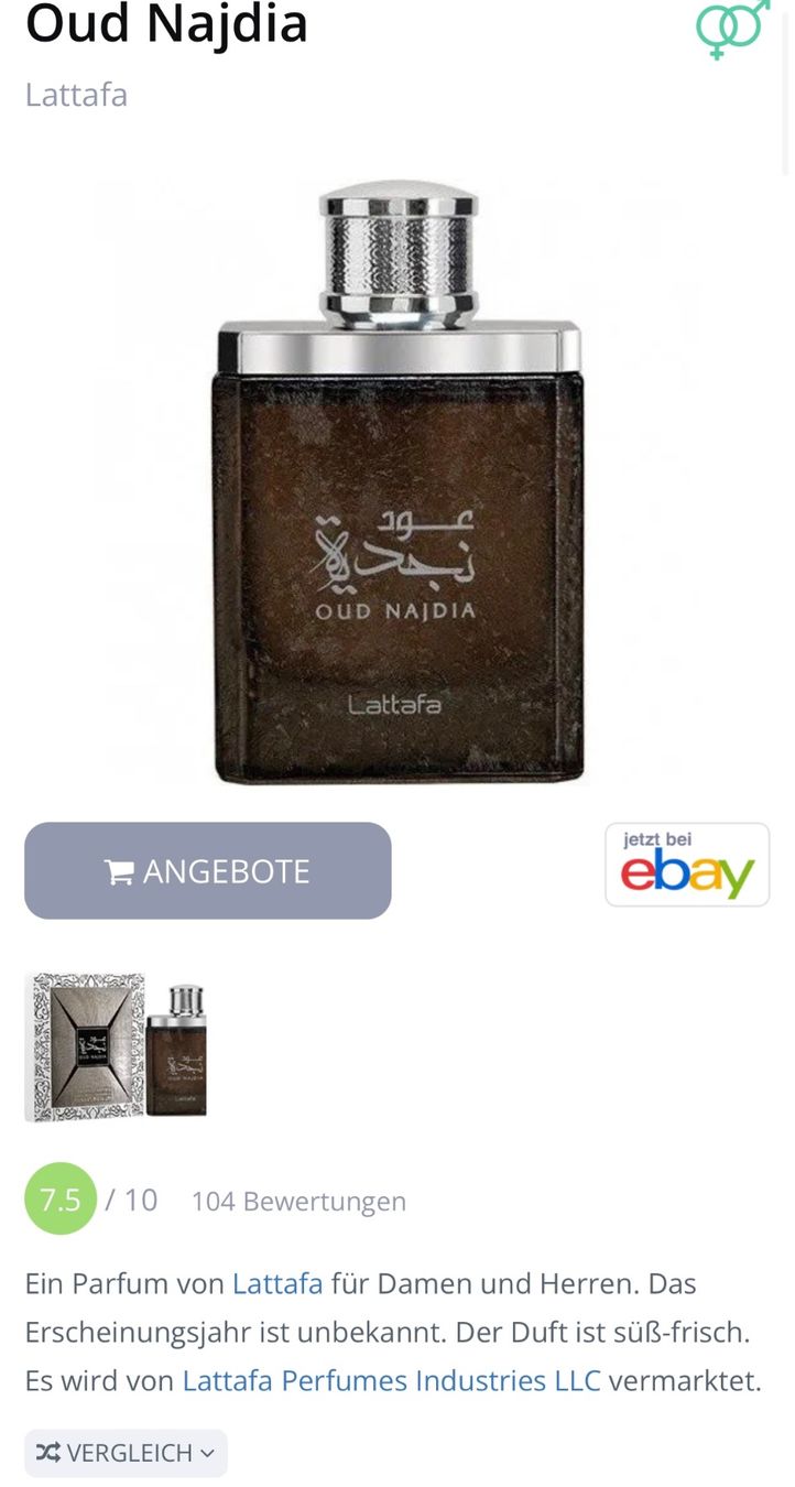 Lattafa Parfum & Eau de Toilette: Lattafa Oud Najdia EDP 5ml. – Gebraucht aus Zürich von deruja 3