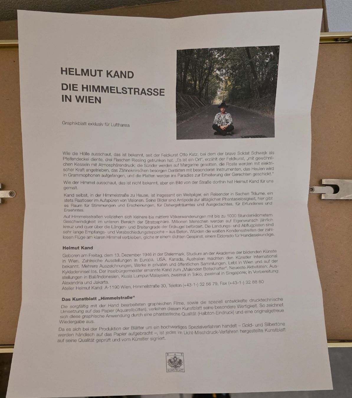 Foto & Immagini: Bild von Helmut Kand - Wien – Nuovo (secondo la descrizione) da Zürich venduto da Pasang 1