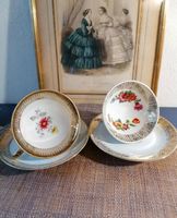 Vintage 2 Paare Teetasse, Winterling Bavaria