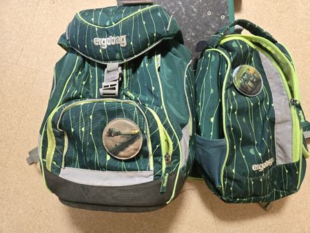 Ergobag Schulrucksack Set, gut erhalten, Traktor Motiv!