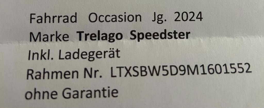 Trelago Biciclette: E Bike 45 km/h – Usato da Biberist venduto da ker_7jjf 3