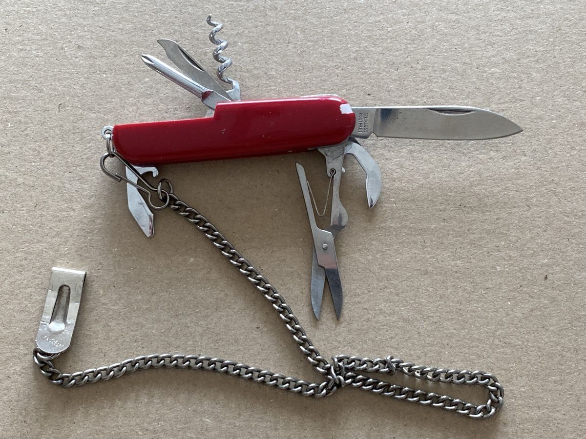 Taschenmesser: Sackmesser Basler Personenschiffahrt – Gebraucht aus Mülligen von Flockenstiel 1