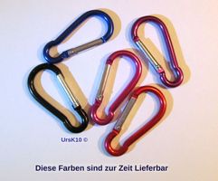 Neue Alu- Karabiner - Haken Grösse 2, per Stück