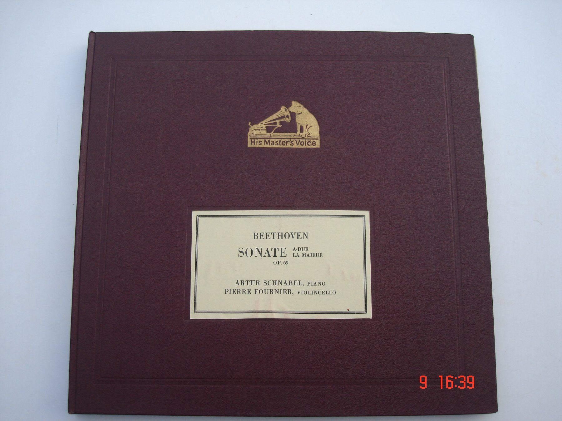 Dischi in vinile: Schellackplattenalbum Beethoven Sonate A-Dur Op.69 – Usato da Aeschi SO venduto da abi1951