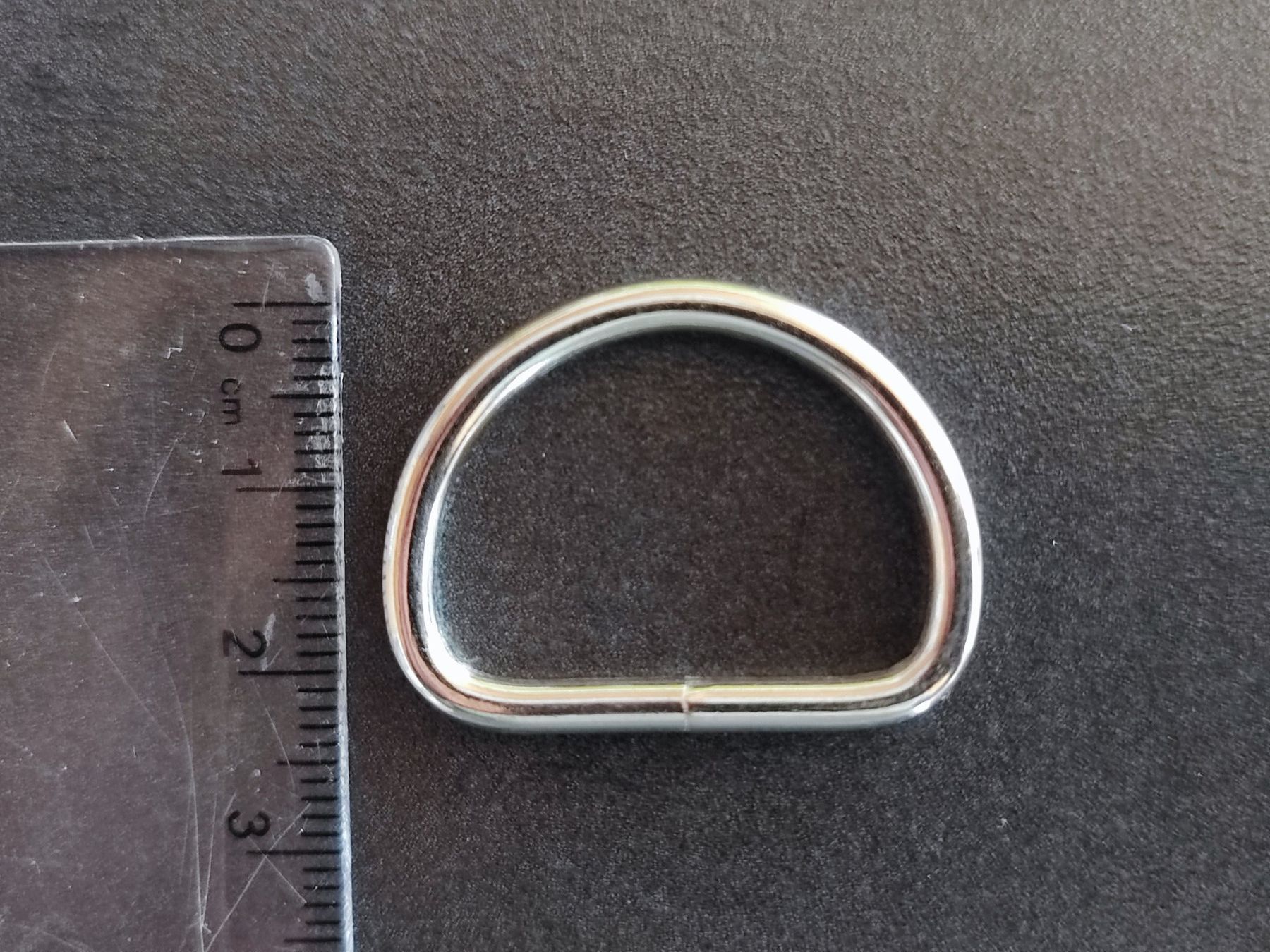 Kit bricolage: D-Ring Halbrundring Stahl Durchlassbreite 2.5cm – Nuovo e nell'imballaggio originale da Spiez venduto da passion4dogs 2