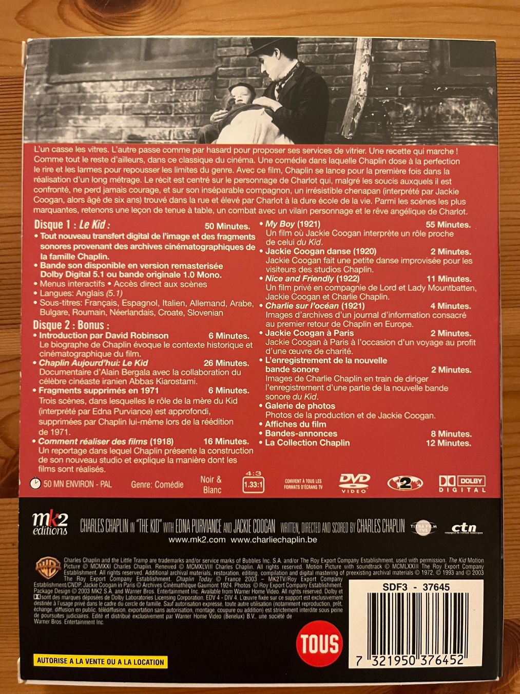 Tutti i DVDs: LE KID - CHARLIE CHAPLIN – Usato da Lausanne venduto da sbar224 1