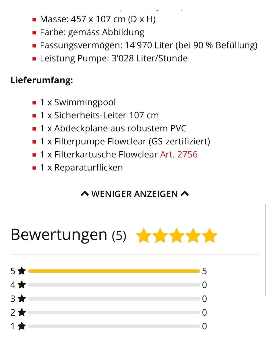 Bestway Schwimmbad: Gartenpool Bestway Steel Pro Max – Gebraucht aus Weinfelden von MartinE. 6