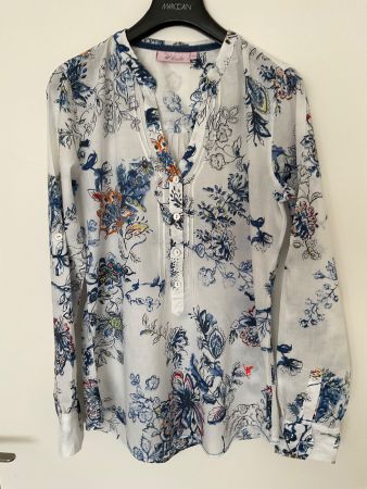 Emily van den Bergh Bluse Gr 34 feine Baumwolle