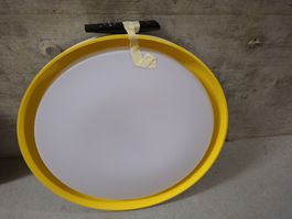 2 Deckenleuchten / rund gelb weiss guter Zustand