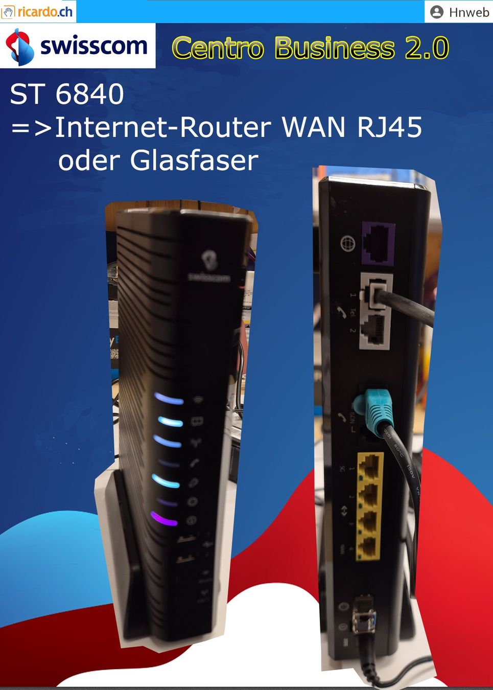 Swisscom Modem & Router: Centro Business Router 2.0 (85) – Usato da Kaisten venduto da Hnweb 2
