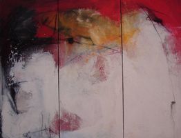 Abstrakte Kunst auf Leinwand, 3-teilig,