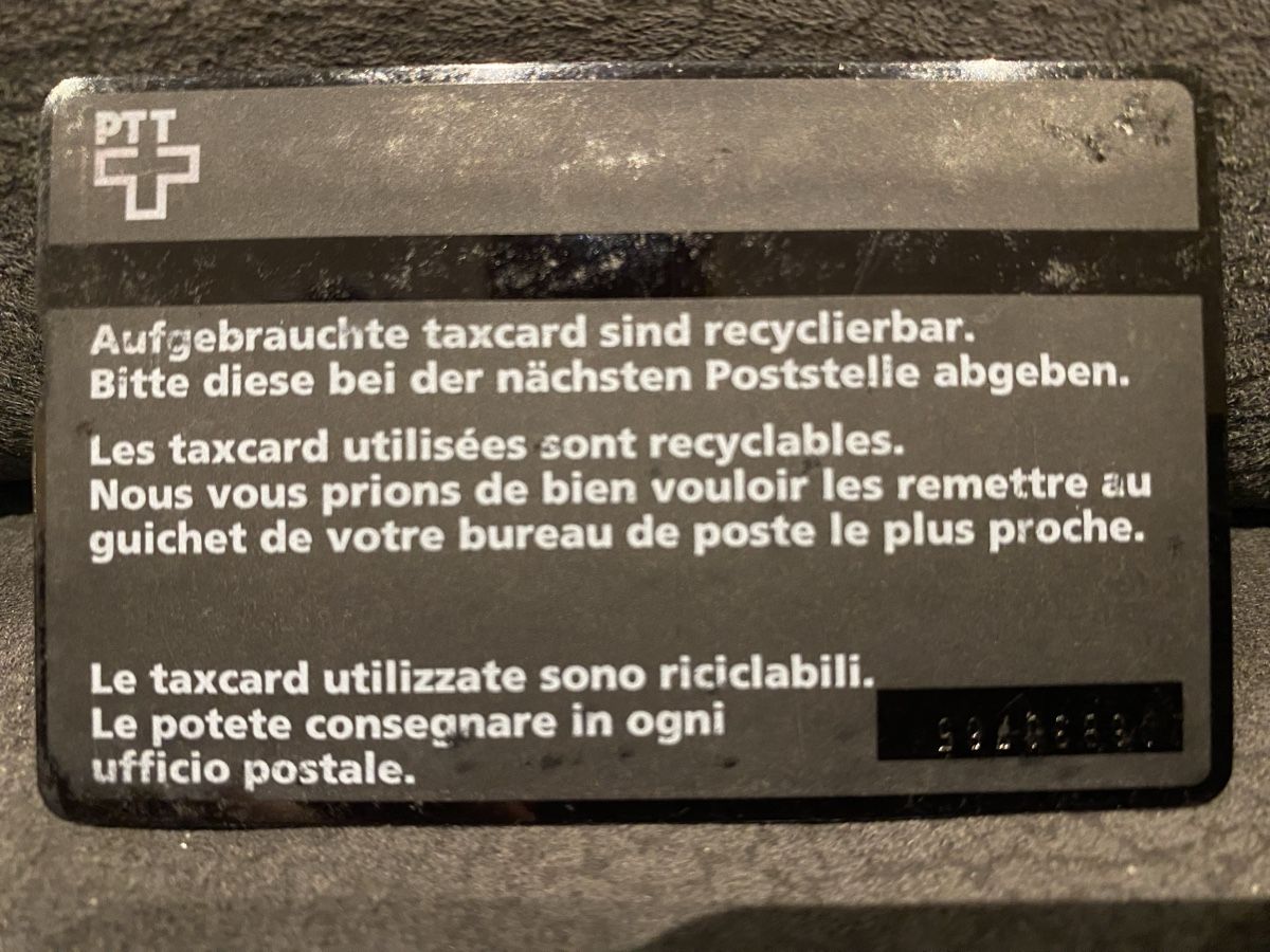 Schede telefoniche: Taxcard 206B – Usato da Lausanne venduto da babacard10 1