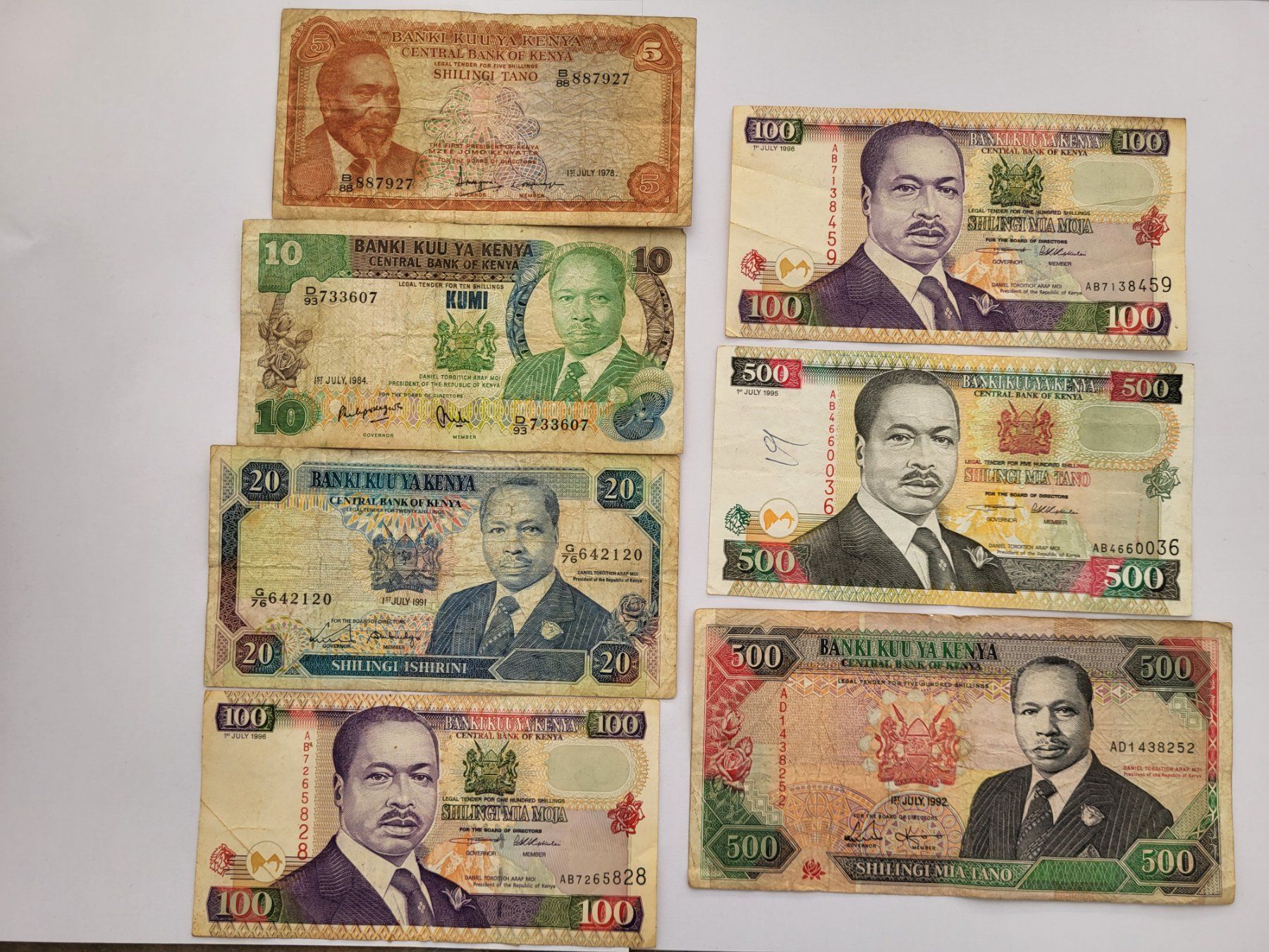 Banknoten: Banknoten aus Kenya – Gebraucht aus Pravidondaz von LVtik