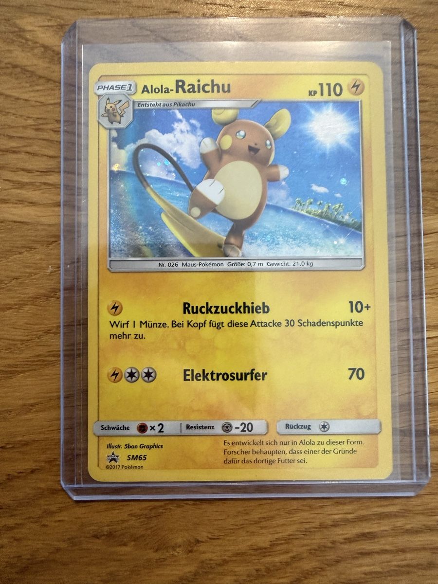 Pokémon Carte collezionabili: Alola-Raichu SM65 – Usato da Amriswil venduto da sim_nlb6
