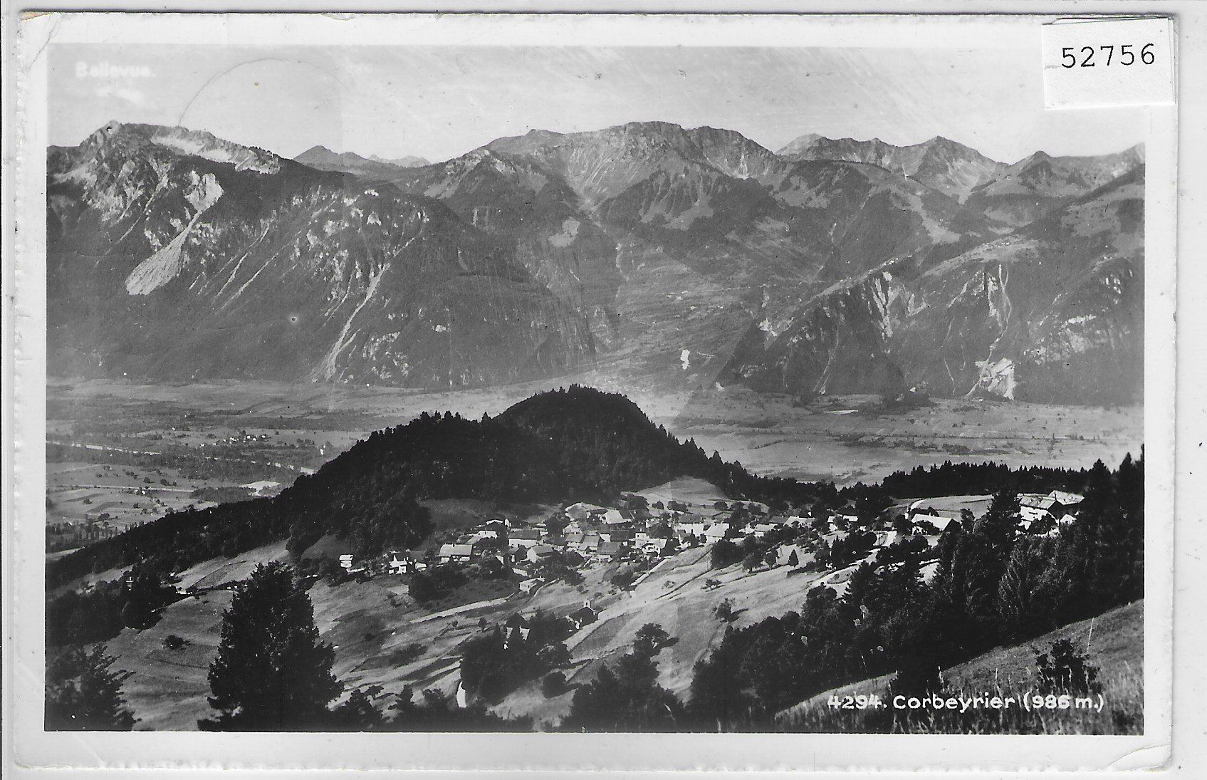 Cartoline postali: Corbeyrier - Vue generale – Usato da Ettingen venduto da Kartenplanet