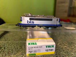 Minitrix 12781= BLS E-Lok Re 420 501-9 Nina Design Spur N