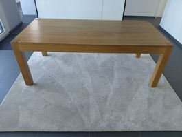 Massivholztisch Eiche hell, ausziehbar, 210 - 290cm x 100cm