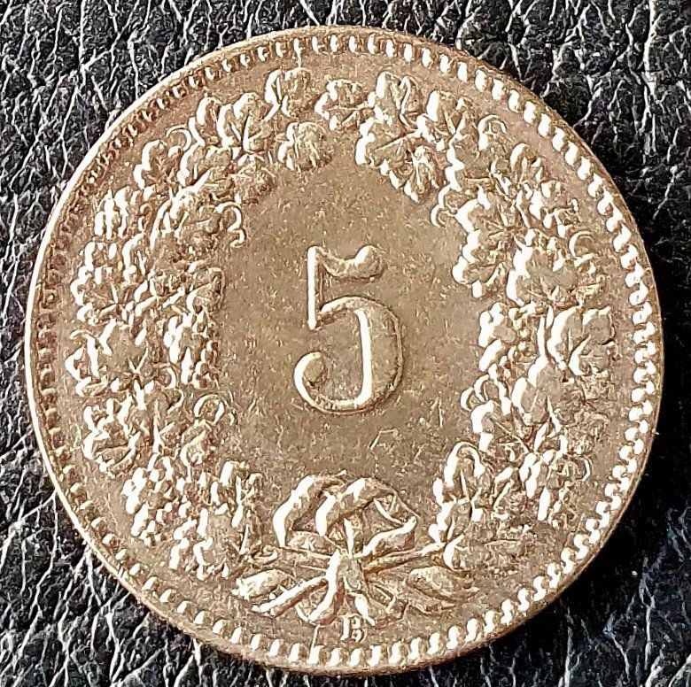 Alle Münzen: 5 Rp.1917 – Gebraucht aus Egerkingen von Acc1