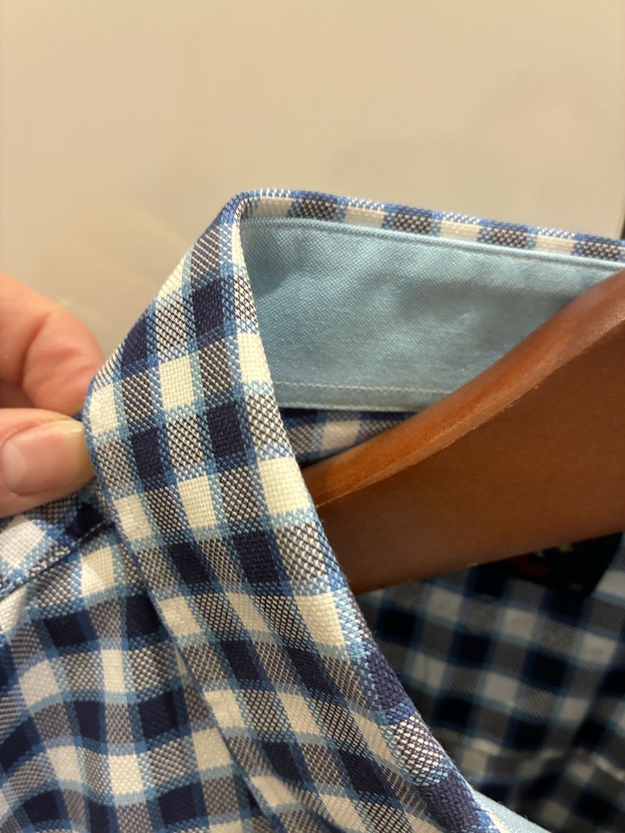 Paul & Shark Camicie: Blue and white checkered shirt – Usato da Rüschlikon venduto da ant_5v7g 6