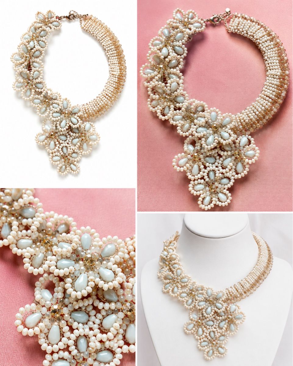 Catenine: Pearl Beaded Statement Necklace - Elegant Summer Style – Nuovo e nell'imballaggio originale da Schaffhausen venduto da bar_rf9c 2
