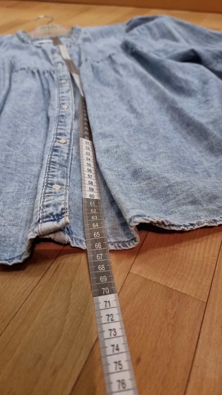 Mango Camicette: Mango Jeansbluse mit Puffärmel, Gr. L/XL – Usato da Wald ZH venduto da CapLux 7
