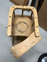 Antiker Holz Kinderstuhl Nachtstuhl Vintage Alpenländisch