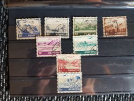 Flugpost Briefmarken gestempelt Jahrgang 1941