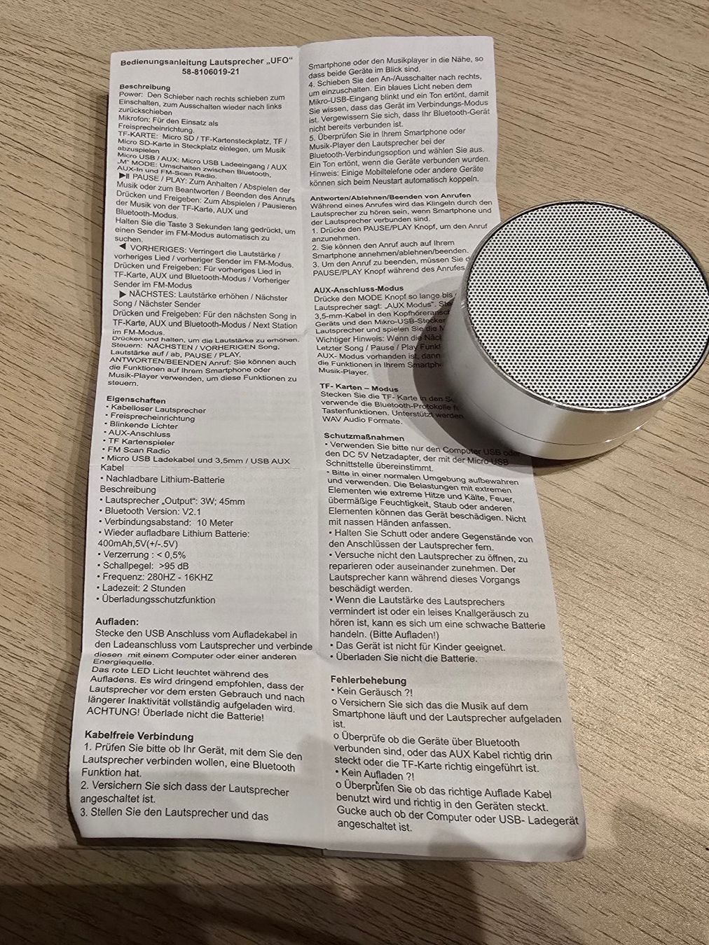 Casse acustiche: Bluetooth-Lautsprecher – Nuovo (secondo la descrizione) da Zollikofen venduto da Forest_Corner_40 6