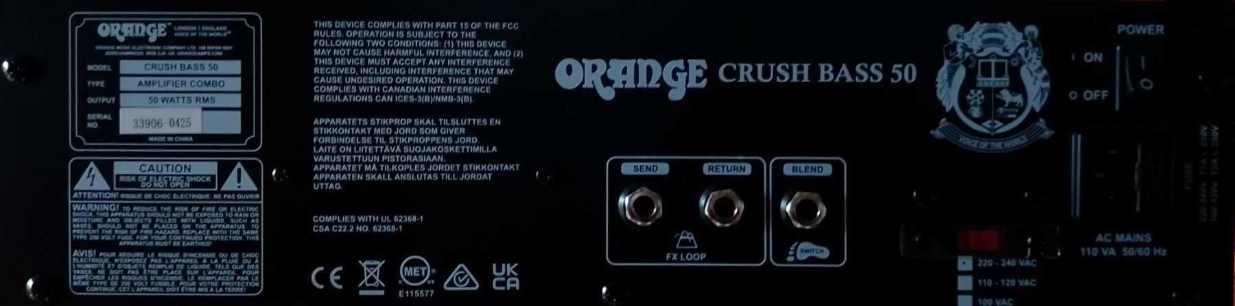 Amplificatori: Orange Crush Bass 50 – Nuovo (secondo la descrizione) da Dottikon venduto da Cyberfreak1992 4