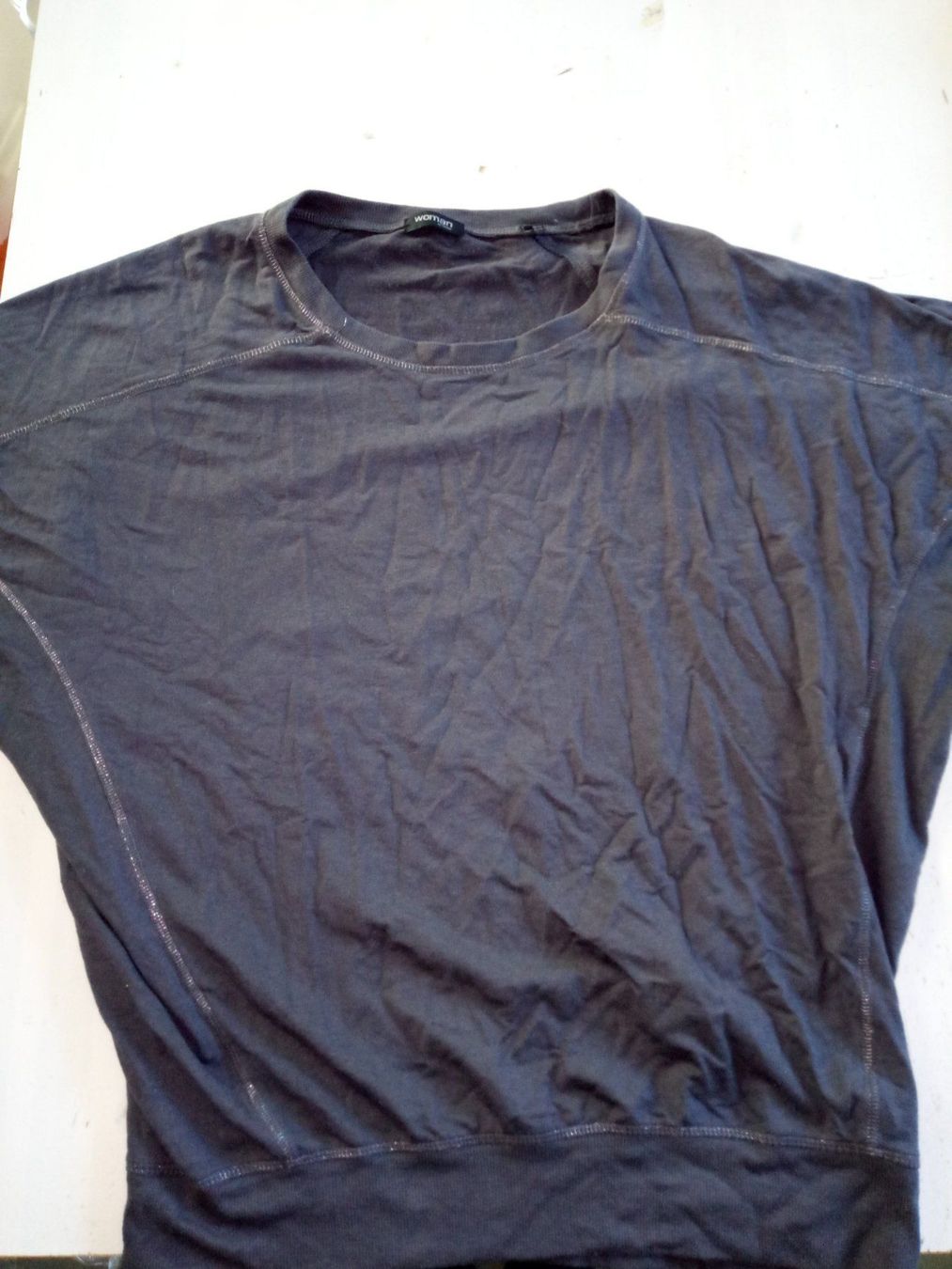 Maglioni & Felpe: Pullover Grösse 36/38 halb kurze Ärmel Blaugrau – Usato da Beckenried venduto da Havacola 1