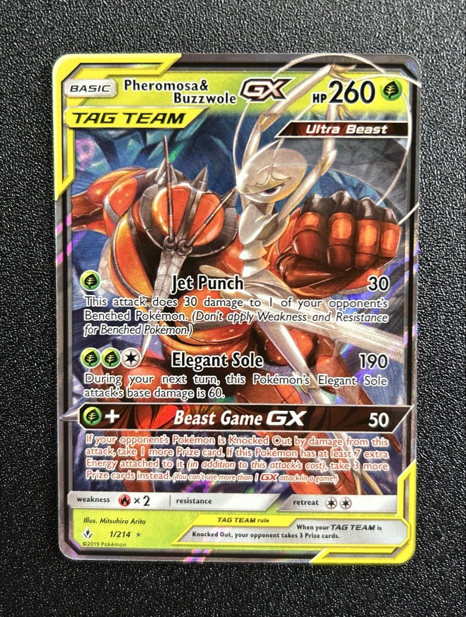 Pokémon Sammelbilder & Trading cards: Pheromosa & Buzzwole GX -  Unbroken Bonds – Neu (gemäss Beschreibung) aus Diepoldsau von Swiss.CLT
