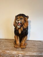 Löwenfigur Keramik Made in Italy Höhe 60 cm guter Zustand