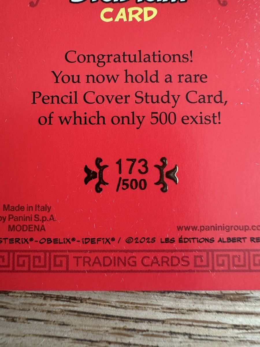 Panini Carte collezionabili: Carte Asterix panini 500ex. infinito numerotée – Nuovo e nell'imballaggio originale da Meyrin venduto da houpstragus 1