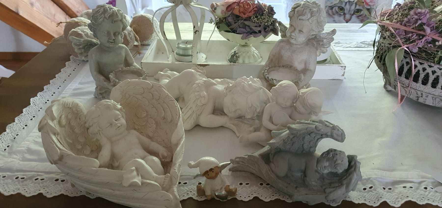 Statuette: Engel-Sammlung 7 Engel Weihnachtsengel – Nuovo (secondo la descrizione) da Hittnau venduto da Gamoe