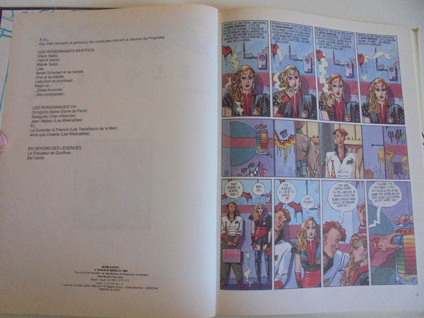 Fumetti: BD / Beatifica  " Blues 2 " ( Griffo )Edition originale 1988 – Usato da Crissier venduto da Promopost 2