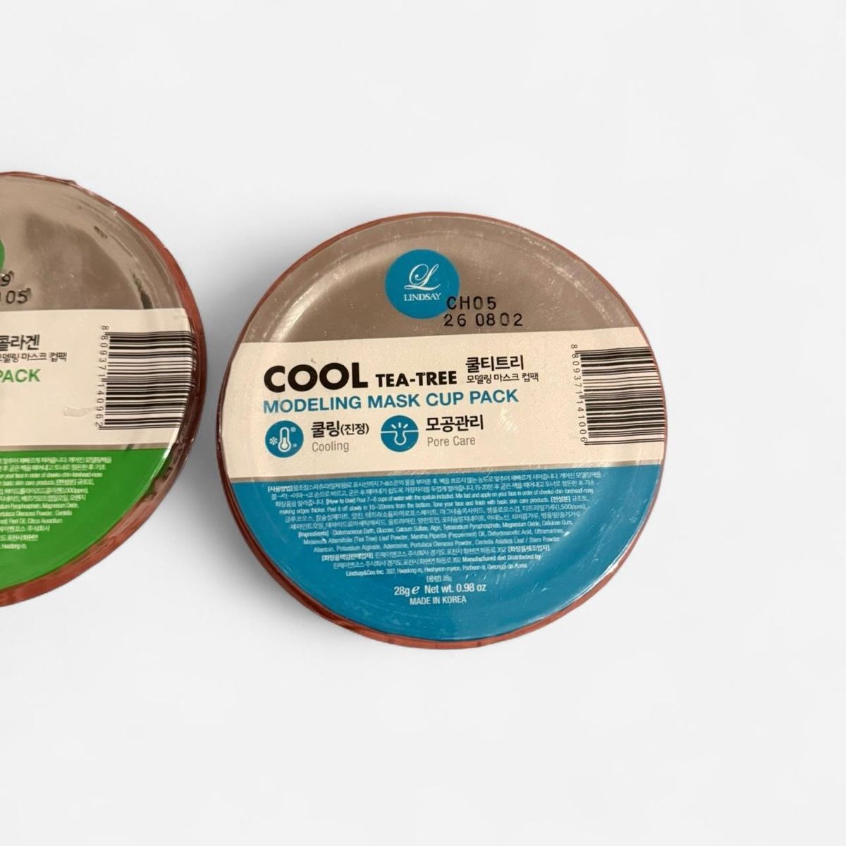 Gesichtspflege: Lindsay Modeling Mask Cup Pack - Collagen and Tea-Tree – Neu und originalverpackt aus Basel von 1moonstar 2
