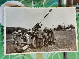 Photo Karte / Schwere Fliegerabwehr geht in Stellung 1939