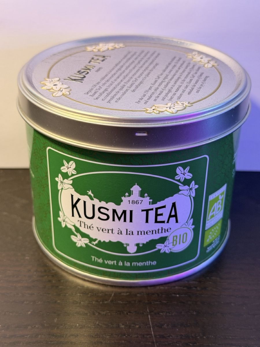 Cibi & Specialità: Kusmi Tea Bio Spearmint Grüntee, 100g Dose – Nuovo e nell'imballaggio originale da Alpnach Dorf venduto da MiKoMarkt