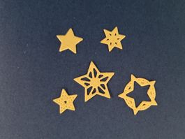 Stanzschablone Nr.272, Sterne 4er Set (Sizzix geeignet)