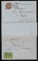 1875 Kuriosität, 2 mal verwendeter Faltbrief