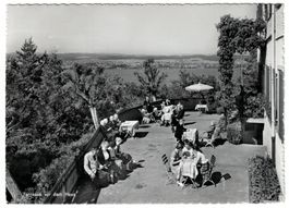 Mannenbach, Heim Wartburg, Terrasse, gelaufen 1957