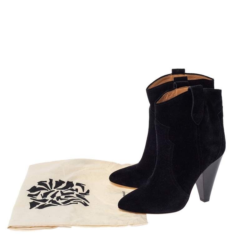 Isabel Marant Damenschuhe: Isabel Marant Black Suede Roxann Ankle Boots Gr 38 – Gebraucht aus Ebmatingen von dartim