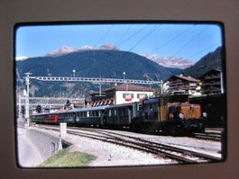 Preis halbiert: Dia: RhB Krokodil ca 1984