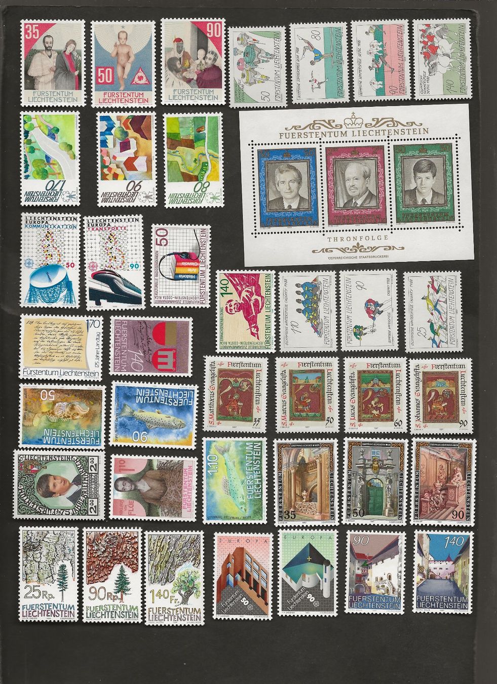 Tous les timbres: 125 Marken Liechtenstein postfrisch – D'occasion à Au ZH par xelagreb01 2