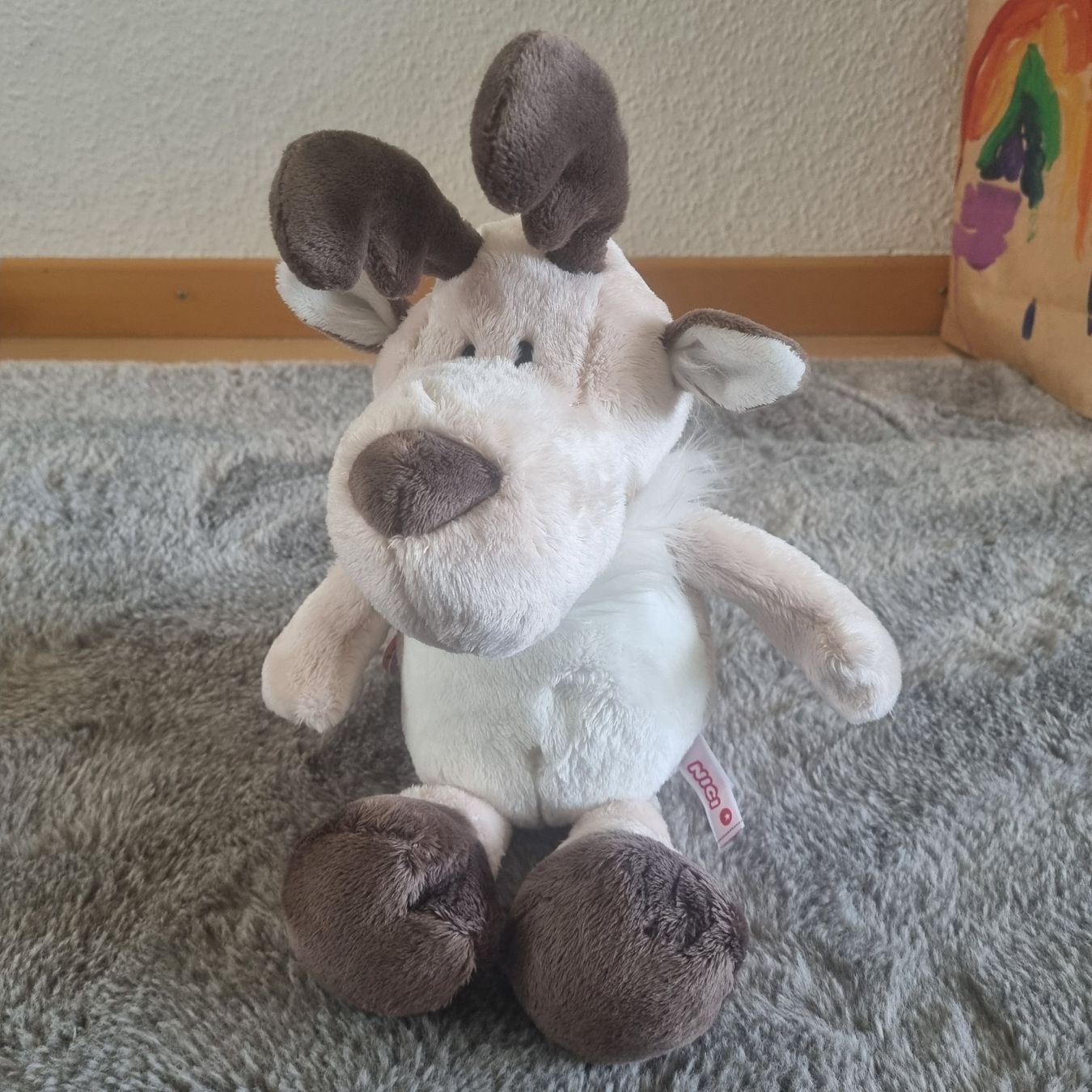 Nici Giocattoli: NICI Elch, Plüsch, L: 40cm neu – Nuovo e nell'imballaggio originale da Buchs AG venduto da Kitten33