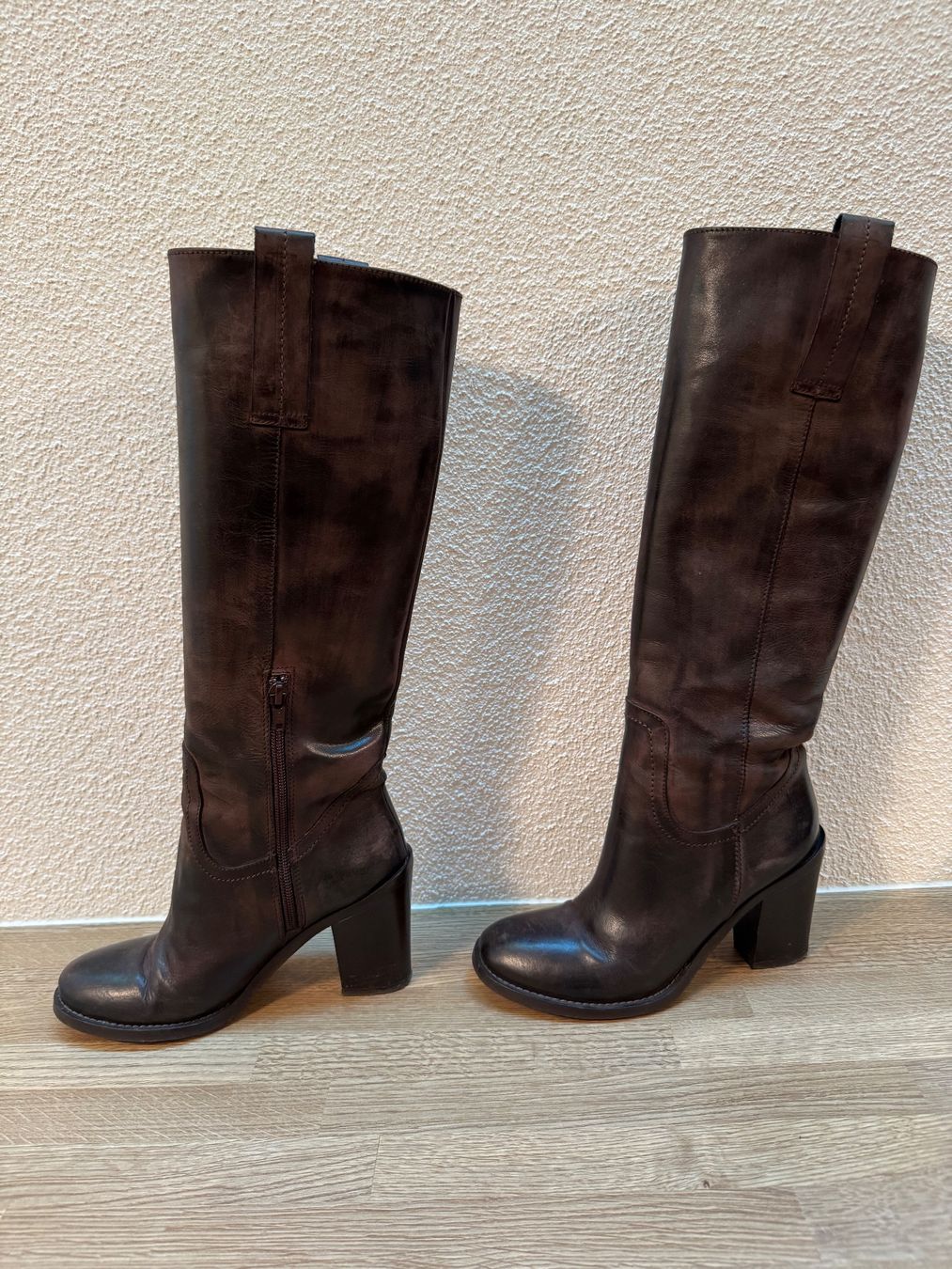 Chaussures femmes: Bottes en cuir marron – D'occasion à Zürich par odi_ldv8 1