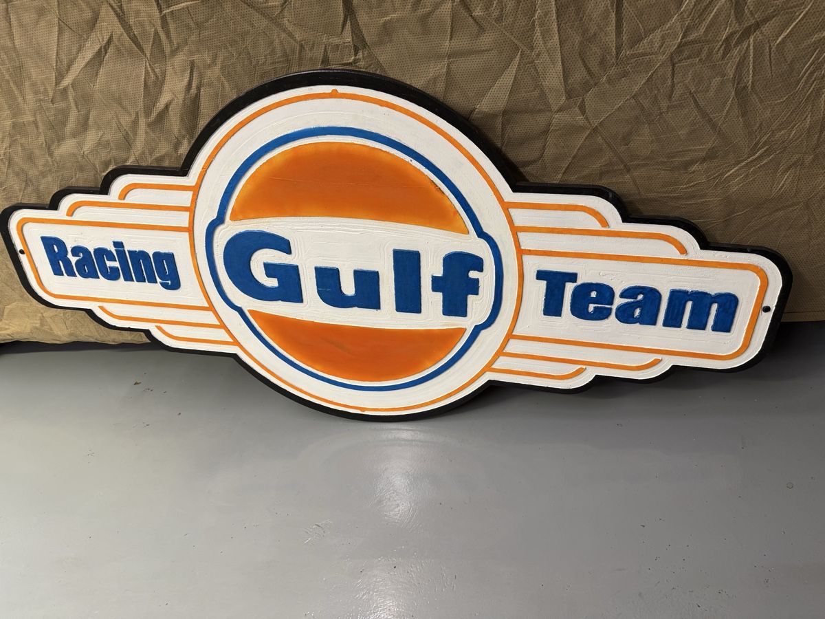 Gulf Oil Schilder: Gulf Racing ￼Team XXL Schild – Gebraucht aus Widnau von RetoW01 1