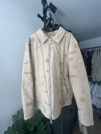 Jacke Air Jordan beige mit All-Over-Print Grösse M