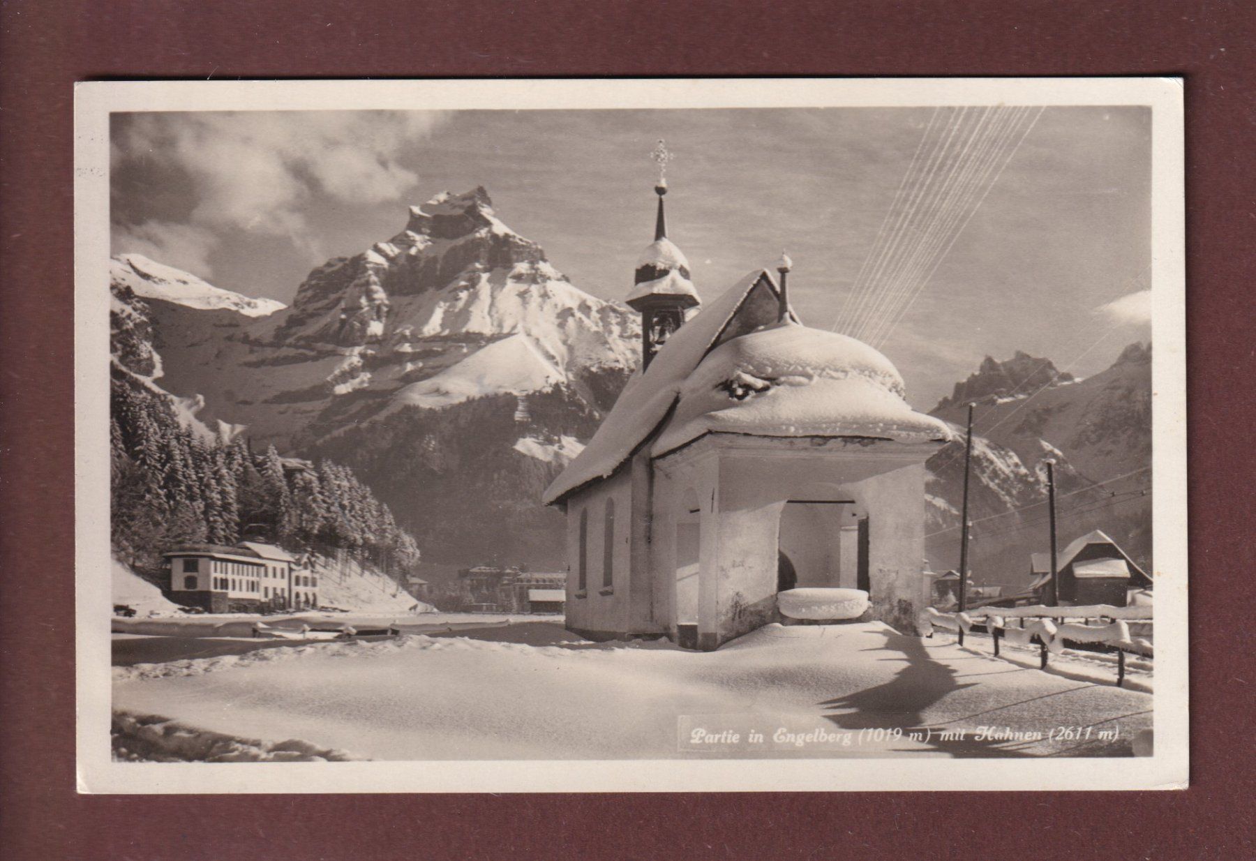 Cartoline postali: Partie in ENGELBERG - Hahnen – Usato da Pully venduto da nicecards