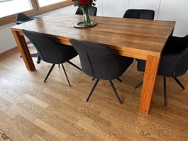 Holztisch Esstisch Eiche massiv 210x95cm Top Zustand + Lade